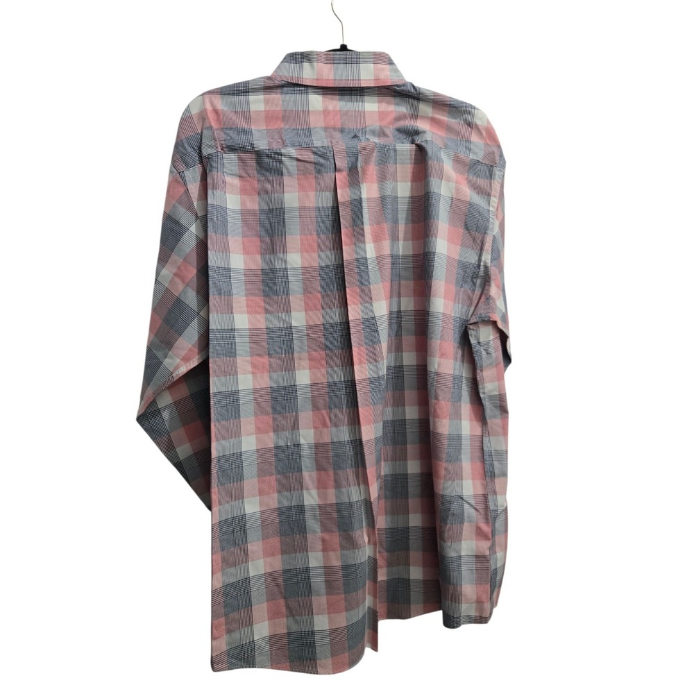 Jos A Bank Travelers Collection Plaid Cotton Button Down Long Sleeve Shirt Large - Picture 2 of 6